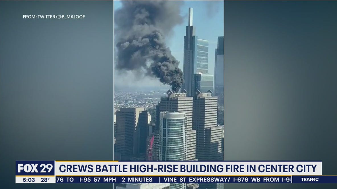 Crews battled high-rise building fire in Center City